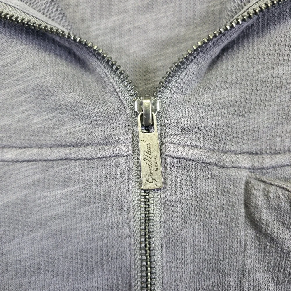 Good Man Brand Quarter Zip‎ Pullover Mens L Gray Minimalist Athleisure Preppy